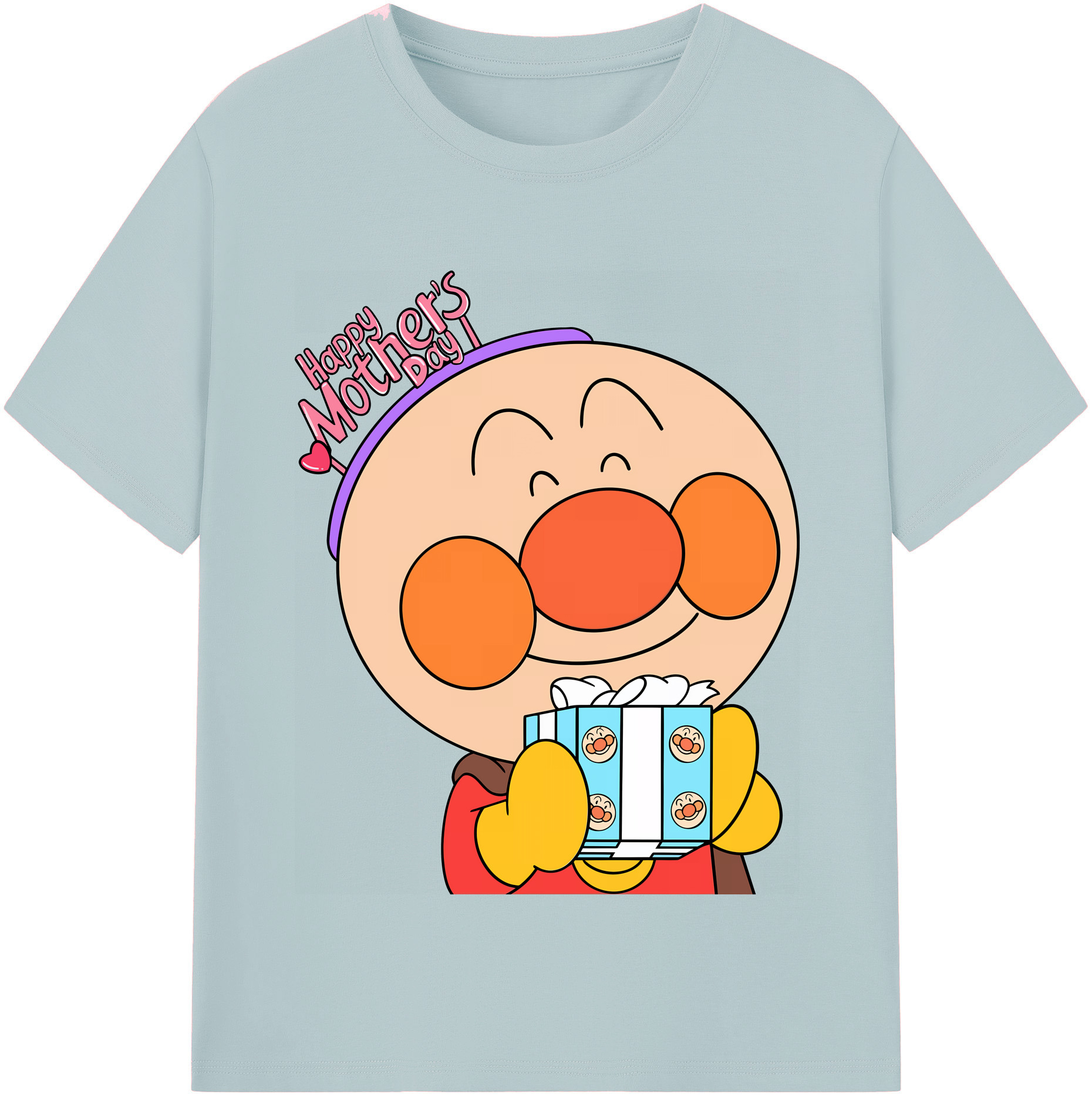 （画像用） アンパンマン Anpanman 綿100％半袖Tシャツ（フロントプリント）